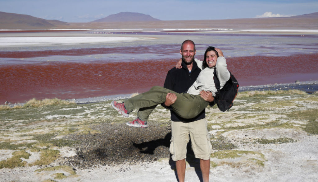 couple in Atacama desert